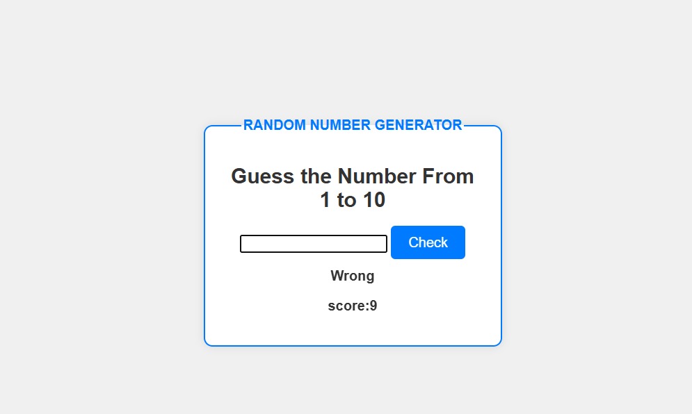 Guess The Number